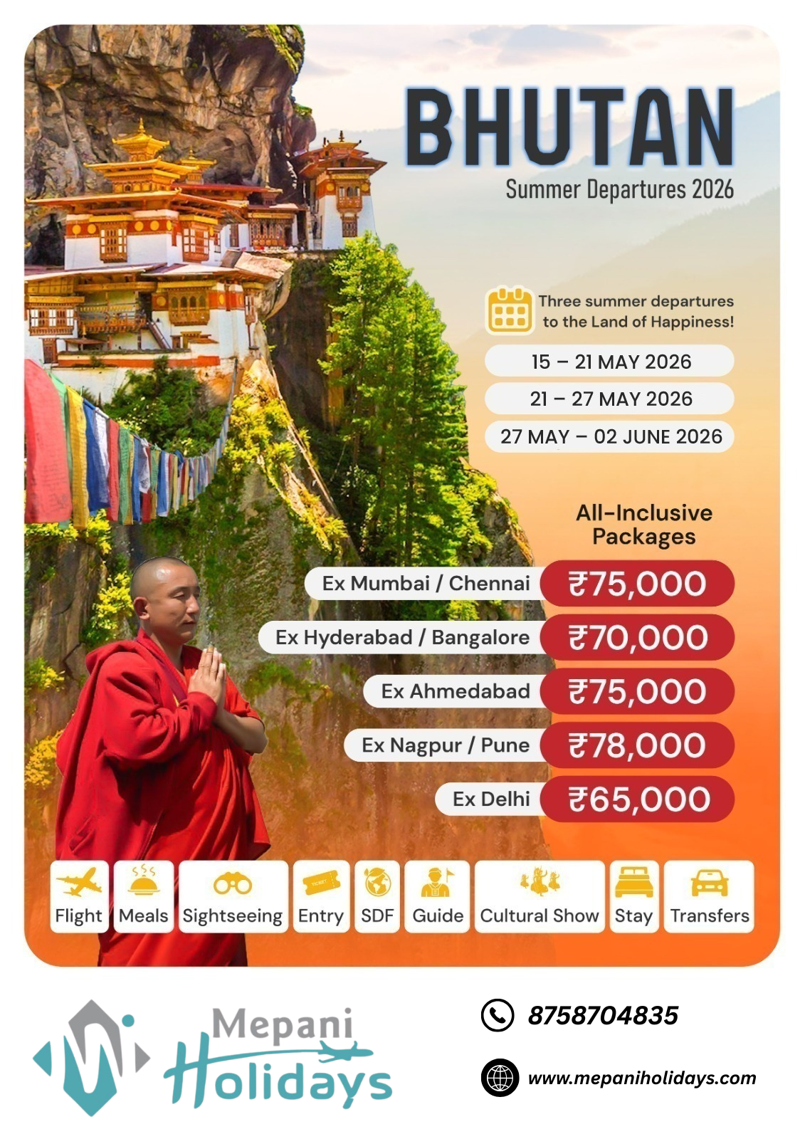 Bhutan summer departures 