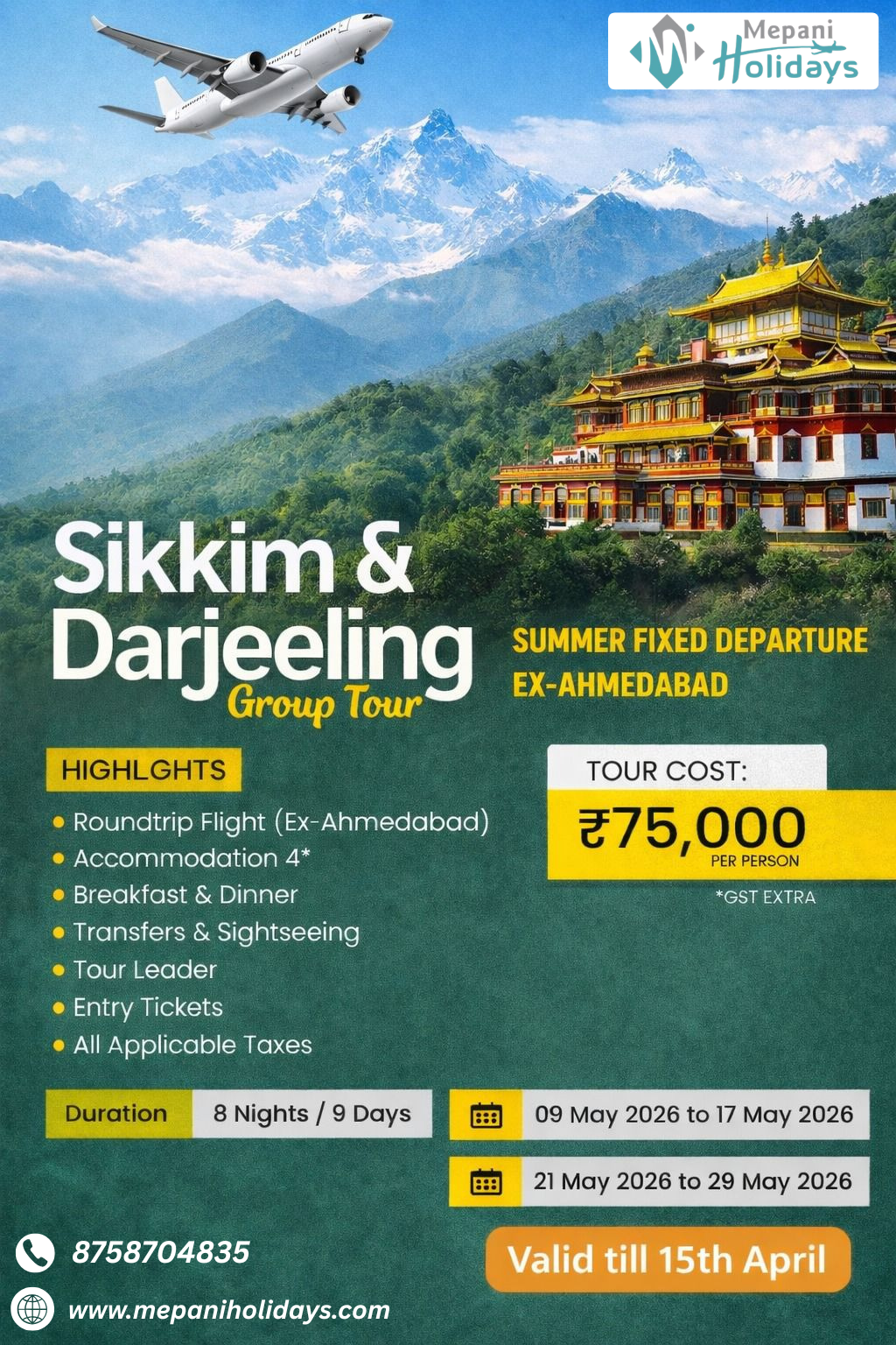 Sikkim Darjeeling 